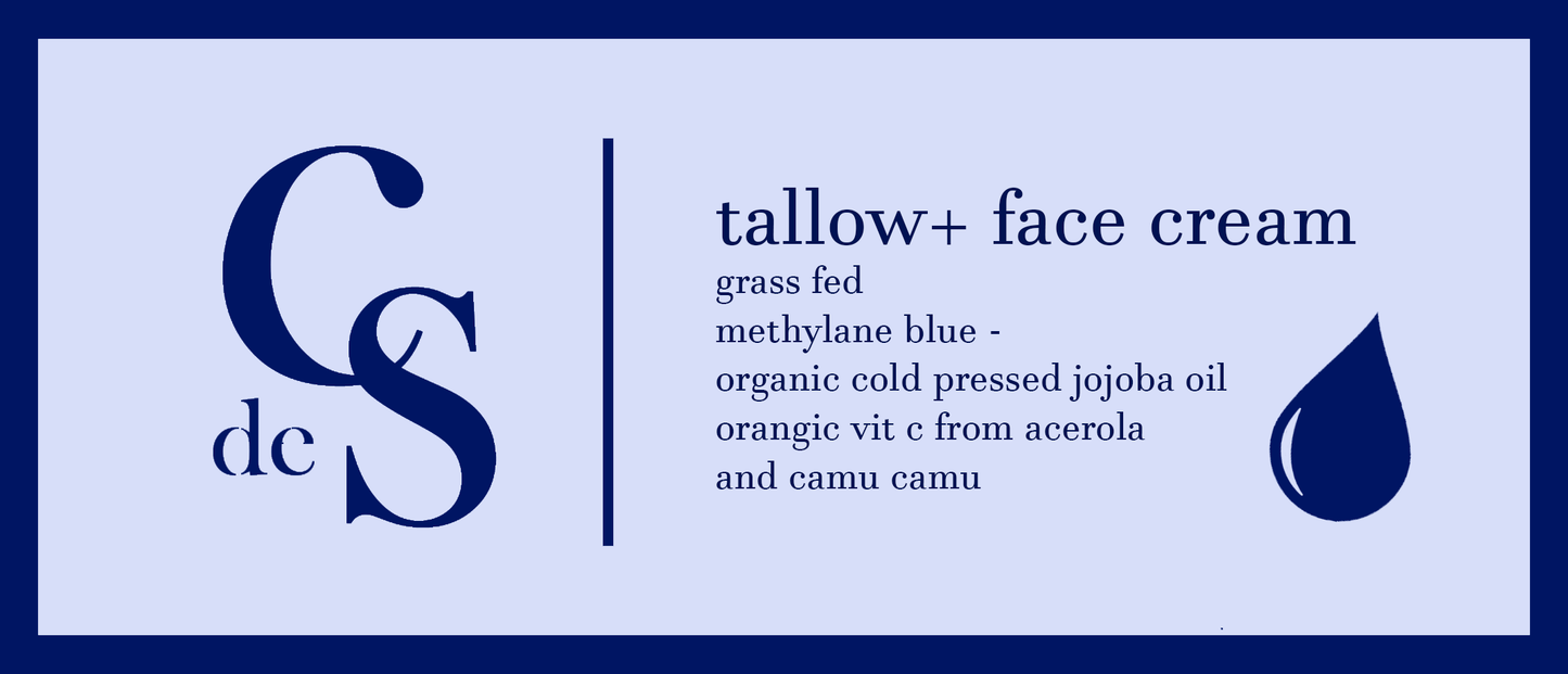 crème de bleu - methylane blue infused tallow + face cream